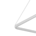 PENDENTE LED INVERSE QUADRADO 3000K 120W BIVOLT 80X80CM ALUMÍNIO BRANCO | NORDECOR 2169-1