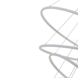 PENDENTE LED INVERSE REDONDO 3000K 99W BIVOLT Ø80CM ALUMÍNIO BRANCO | NORDECOR 2166-1 PENDENTE LED INVERSE REDONDO 3000K 99W BIVOLT Ø80CM ALUMÍNIO BRANCO | NORDECOR 2166-1