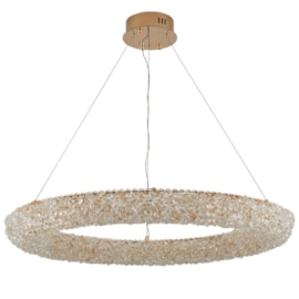 PENDENTE LED JOU 3000K 60W BIVOLT DOURADO | NORDECOR 2772