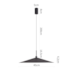 PENDENTE LED KALE DRE 45CM 10W 3000K PRETO | NORDECOR 2866