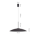 PENDENTE LED KALE GER 45CM 10W 3000K PRETO | NORDECOR 2862 PENDENTE LED KALE GER 45CM 10W 3000K PRETO | NORDECOR 2862