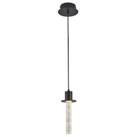 PENDENTE LED KALU 3000K 3W BIVOLT PRETO | NORDECOR 2767