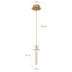 PENDENTE LED KALU 3W 3000K DOURADO FOSCO | NORDECOR 2766