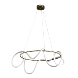 PENDENTE LED KOTEL REDONDO 2700K 45W BIVOLT Ø80CM METAL E SILICONE BRONZE | +LUZ PE-132/45.80BRO PENDENTE LED KOTEL REDONDO 2700K 45W BIVOLT Ø80CM METAL E SILICONE BRONZE | +LUZ PE-132/45.80BRO