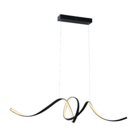 PENDENTE LED LACE 36W 3000K 100X25CM ALUMÍNIO PRETO | STUDIOLUCE WHITE PD1425PT PENDENTE LED LACE 36W 3000K 100X25CM ALUMÍNIO PRETO | STUDIOLUCE WHITE PD1425PT