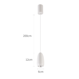 PENDENTE LED LAJU 7W 3000K BRANCO | NORDECOR 2857 PENDENTE LED LAJU 7W 3000K BRANCO | NORDECOR 2857
