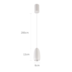 PENDENTE LED LAJU 7W 3000K BRANCO | NORDECOR 2857 PENDENTE LED LAJU 7W 3000K BRANCO | NORDECOR 2857