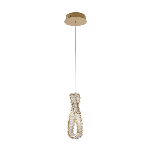 PENDENTE LED LEZIE IN 3000K 21W BIVOLT DOURADO | NORDECOR 2740