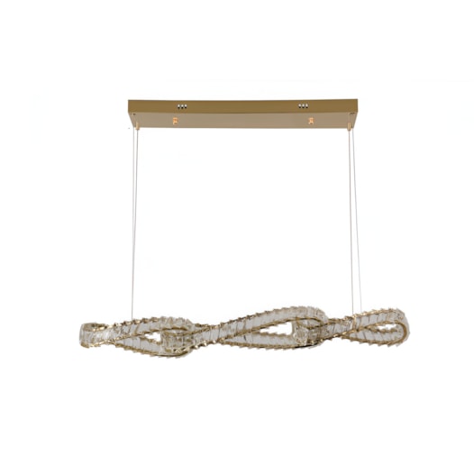 PENDENTE LED LEZIE ORI 3000K 68W BIVOLT OURO | NORDECOR 2742