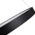 PENDENTE LED LILLA REDONDO 3000K 48W BIVOLT Ø60X180CM ALUMÍNIO E SILICONE PRETO | NORDECOR 2539