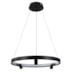 PENDENTE LED LILLA REDONDO 3000K 48W BIVOLT Ø60X180CM ALUMÍNIO E SILICONE PRETO | NORDECOR 2539