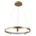 PENDENTE LED LILLA REDONDO 3000K 48W BIVOLT Ø60X180CM DOURADO FOSCO | NORDECOR 2540