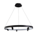 PENDENTE LED LILLA REDONDO 3000K 52W BIVOLT Ø80X300CM ALUMÍNIO E SILICONE PRETO | NORDECOR 2541