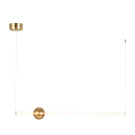 PENDENTE LED LINE 3000K 24W BIVOLT 90CM METAL E ACRÍLICO DOURADO E BRANCO | SKYLIGHT SKY-3041 PENDENTE LED LINE 3000K 24W BIVOLT 90CM METAL E ACRÍLICO DOURADO E BRANCO | SKYLIGHT SKY-3041