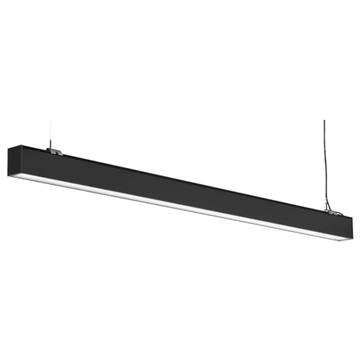 PENDENTE LED LINEAR DIFUSO 3000K 30W BIVOLT 120CM ABS PRETO | SL ILUMINAÇÃO 2090-398