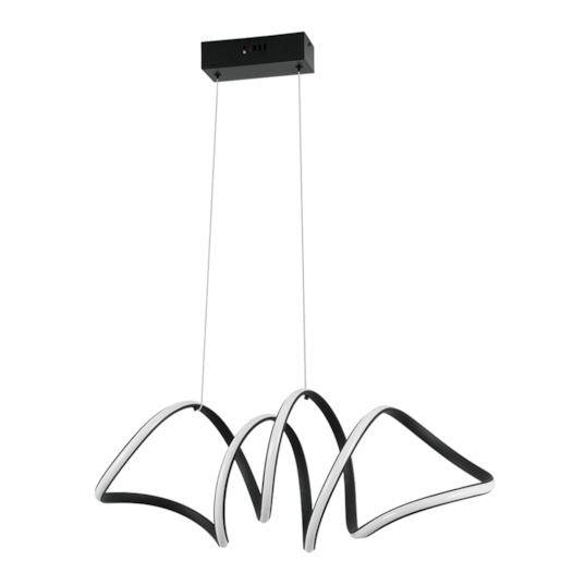 PENDENTE LED LIRE 3000K 58W BIVOLT 27X70CM ALUMÍNIO PRETO | NORDECOR 2137 PENDENTE LED LIRE 3000K 58W BIVOLT 27X70CM ALUMÍNIO PRETO | NORDECOR 2137