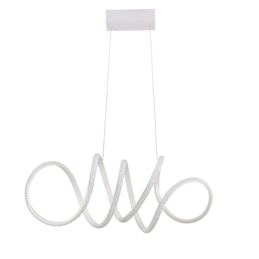 PENDENTE LED LIRE CRISTAL 3000K 58W BIVOLT 27X70X27CM ALUMÍNIO E ACRÍLICO BRANCO | NORDECOR 2321 PENDENTE LED LIRE CRISTAL 3000K 58W BIVOLT 27X70X27CM ALUMÍNIO E ACRÍLICO BRANCO | NORDECOR 2321