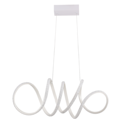 PENDENTE LED LIRE CRISTAL 3000K 58W BIVOLT 27X70X27CM ALUMÍNIO E ACRÍLICO BRANCO | NORDECOR 2321 PENDENTE LED LIRE CRISTAL 3000K 58W BIVOLT 27X70X27CM ALUMÍNIO E ACRÍLICO BRANCO | NORDECOR 2321