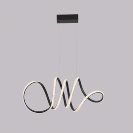 PENDENTE LED LIRE CRISTAL 3000K 58W BIVOLT 27X70X27CM ALUMÍNIO E ACRÍLICO PRETO | NORDECOR 2322 PENDENTE LED LIRE CRISTAL 3000K 58W BIVOLT 27X70X27CM ALUMÍNIO E ACRÍLICO PRETO | NORDECOR 2322