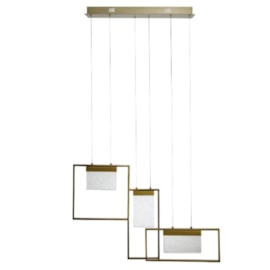 PENDENTE LED LOFT 3000K 12W BIVOLT 76X59CM CRISTAL E METAL TRANSPARENTE E DOURADO | SKYLIGHT SKY-3054DO PENDENTE LED LOFT 3000K 12W BIVOLT 76X59CM CRISTAL E METAL TRANSPARENTE E DOURADO | SKYLIGHT SKY-3054DO