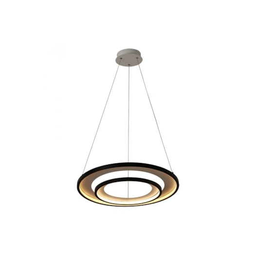 PENDENTE LED LOOP METAL PRETO E BRANCO 76W 3000K | BELLA ILUMINAÇÃO HM010WB PENDENTE LED LOOP METAL PRETO E BRANCO 76W 3000K | BELLA ILUMINAÇÃO HM010WB