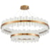 PENDENTE LED LOWY 3000K 80W BIVOLT DOURADO E TRANSPARENTE | NORDECOR 2763