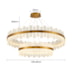 PENDENTE LED LOWY 3000K 80W BIVOLT DOURADO E TRANSPARENTE | NORDECOR 2763