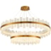 PENDENTE LED LOWY 3000K 80W BIVOLT DOURADO E TRANSPARENTE | NORDECOR 2763