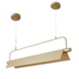 PENDENTE LED LOZE 3M 30W 3000K DOURADO FOSCO | NORDECOR 2556