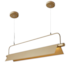 PENDENTE LED LOZE 3M 30W 3000K DOURADO FOSCO | NORDECOR 2556