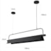 PENDENTE LED LOZE 3M 30W 3000K PRETO | NORDECOR 2555