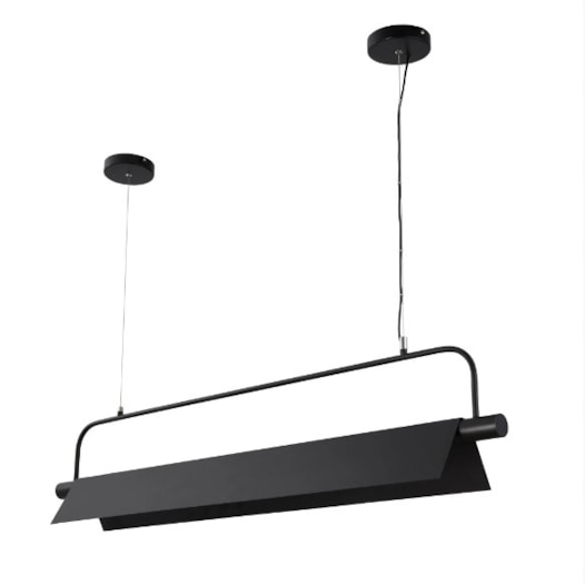 PENDENTE LED LOZE 3M 30W 3000K PRETO | NORDECOR 2555 PENDENTE LED LOZE 3M 30W 3000K PRETO | NORDECOR 2555