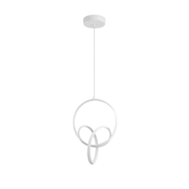 PENDENTE LED LUBA 3000K 36W BIVOLT Ø30X40CM ALUMÍNIO BRANCO | NORDECOR 2172 PENDENTE LED LUBA 3000K 36W BIVOLT Ø30X40CM ALUMÍNIO BRANCO | NORDECOR 2172