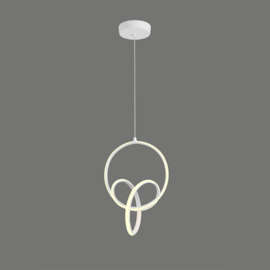 PENDENTE LED LUBA 3000K 36W BIVOLT Ø30X40CM ALUMÍNIO BRANCO | NORDECOR 2172 PENDENTE LED LUBA 3000K 36W BIVOLT Ø30X40CM ALUMÍNIO BRANCO | NORDECOR 2172