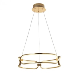 PENDENTE LED LÚMINA ALUMÍNIO DOURADO BIVOLT ø45CM X 9,5CM 3000K | BELLA ILUMINAÇÃO BB006G PENDENTE LED LÚMINA ALUMÍNIO DOURADO BIVOLT ø45CM X 9,5CM 3000K | BELLA ILUMINAÇÃO BB006G