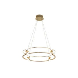 PENDENTE LED LÚMINA ALUMÍNIO DOURADO BIVOLT ø60CM X 9,5CM 3000K | BELLA ILUMINAÇÃO BB007G PENDENTE LED LÚMINA ALUMÍNIO DOURADO BIVOLT ø60CM X 9,5CM 3000K | BELLA ILUMINAÇÃO BB007G