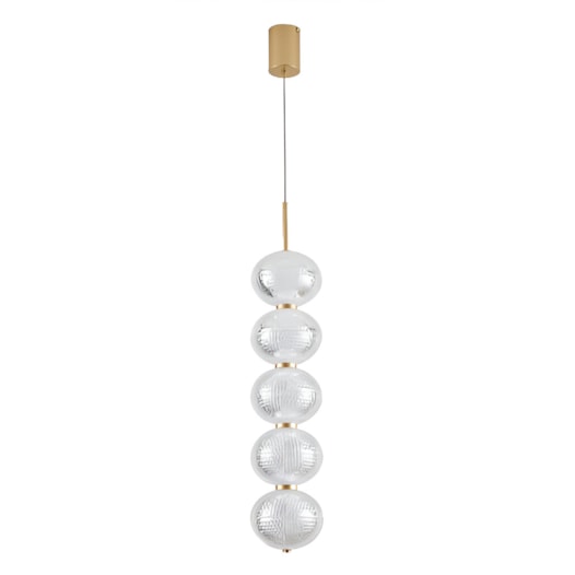 PENDENTE LED LUSE 3000K 35W 73CM OURO | NORDECOR 2797