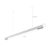 PENDENTE LED LYTA DIF LINEAR 4000K 40W BIVOLT 120X3,5X6CM ALUMÍNIO BRANCO | NORDECOR 2676