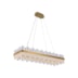 PENDENTE LED MALI RETANGULAR 2700K 52W BIVOLT DOURADO | STUDIOLUCE PD1800