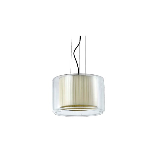 PENDENTE LED MALIA 1XE27 BULBO MAX 40W 32X22CM VIDRO E TECIDO TRANSPARENTE E BEGE | BELLA ILUMINAÇÃO MAL1PD01TR10 PENDENTE LED MALIA 1XE27 BULBO MAX 40W 32X22CM VIDRO E TECIDO TRANSPARENTE E BEGE | BELLA ILUMINAÇÃO MAL1PD01TR10
