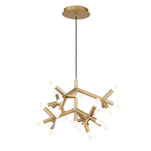 PENDENTE LED MANACÁ METAL E ACRÍLICO DOURADO E FOSCO 75W 3000K | BELLA ILUMINAÇÃO BD003S PENDENTE LED MANACÁ METAL E ACRÍLICO DOURADO E FOSCO 75W 3000K | BELLA ILUMINAÇÃO BD003S