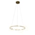 PENDENTE LED MANTRA REDONDO METAL E SILICONE DOURADO E BRANCO 35W 2700K | BELLA ILUMINAÇÃO OC011S