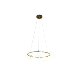 PENDENTE LED MANTRA REDONDO METAL E SILICONE DOURADO E BRANCO 35W 2700K | BELLA ILUMINAÇÃO OC011S PENDENTE LED MANTRA REDONDO METAL E SILICONE DOURADO E BRANCO 35W 2700K | BELLA ILUMINAÇÃO OC011S