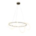 PENDENTE LED MANTRA REDONDO METAL E SILICONE DOURADO E BRANCO 45W 2700K | BELLA ILUMINAÇÃO OC011L