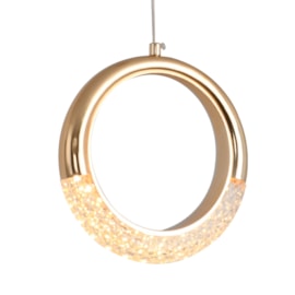 PENDENTE LED MEZZO 3000K 4W BIVOLT Ø21CM METAL FRENCH GOLD | +LUZ PE-184/4.21FG PENDENTE LED MEZZO 3000K 4W BIVOLT Ø21CM METAL FRENCH GOLD | +LUZ PE-184/4.21FG