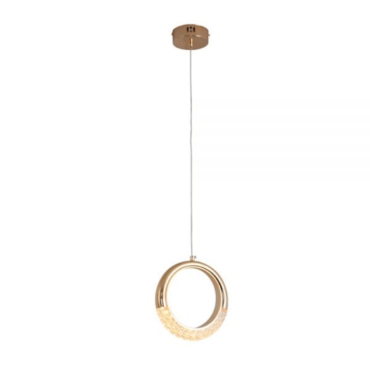 PENDENTE LED MEZZO 3000K 4W BIVOLT Ø21CM METAL FRENCH GOLD | +LUZ PE-184/4.21FG PENDENTE LED MEZZO 3000K 4W BIVOLT Ø21CM METAL FRENCH GOLD | +LUZ PE-184/4.21FG