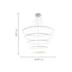 PENDENTE LED MILANO ALUMÍNIO E ACRÍLICO BRANCO 157W 3000K | HEVVY 1225 SL-0515/H5 WH