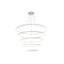 PENDENTE LED MILANO ALUMÍNIO E ACRÍLICO BRANCO 157W 3000K | HEVVY 1225 SL-0515/H5 WH