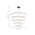 PENDENTE LED MILANO ALUMÍNIO E ACRÍLICO CAFÉ 157W 3000K | HEVVY 1226 SL-0515/H5 COFFEE