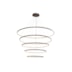 PENDENTE LED MILANO ALUMÍNIO E ACRÍLICO CAFÉ 157W 3000K | HEVVY 1226 SL-0515/H5 COFFEE